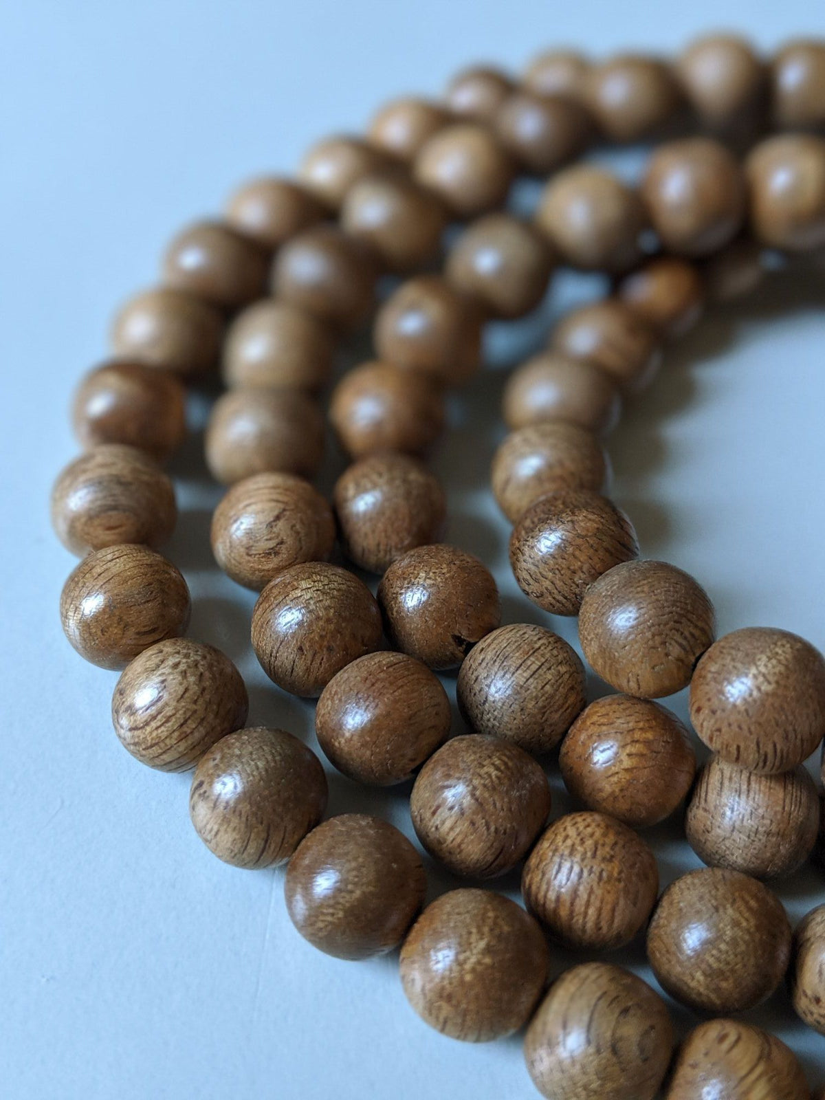 *SOLD* The Contentment 2 Wild Borneo Agarwood mala 114 beads (108 + 6) - 19g, 8mm -