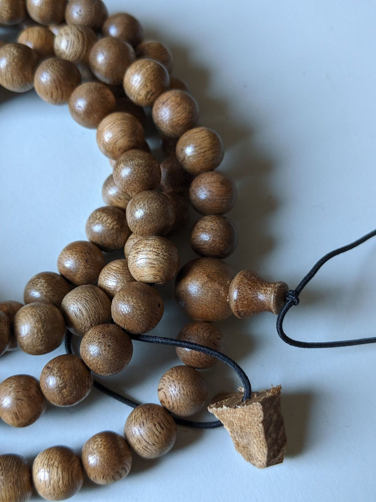 *SOLD* The Contentment 2 Wild Borneo Agarwood mala 114 beads (108 + 6) - 19g, 8mm -
