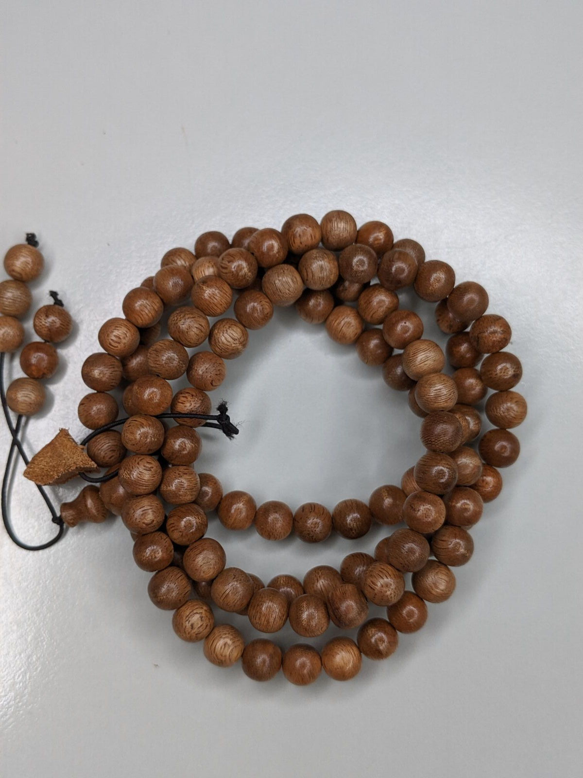 *SOLD* The Contentment 2 Wild Borneo Agarwood mala 114 beads (108 + 6) - 19g, 8mm -