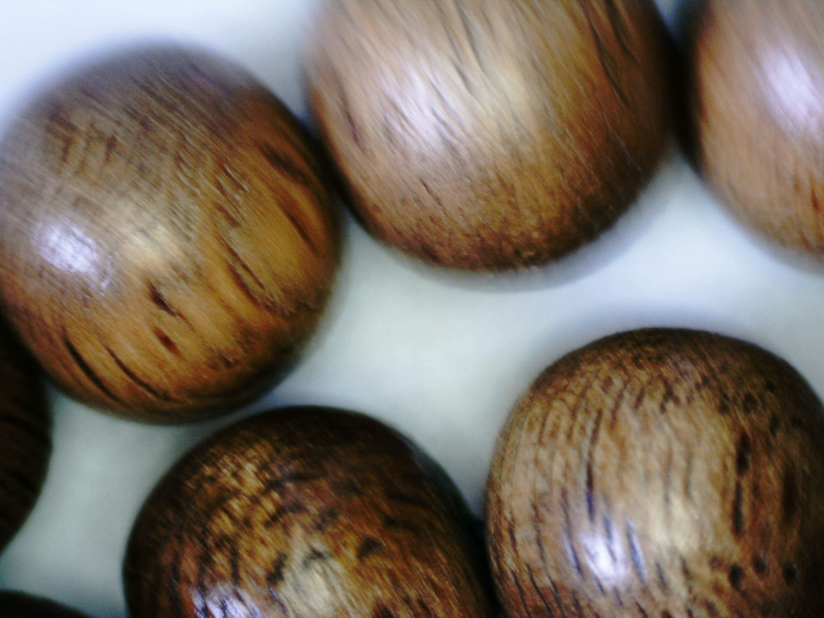 *SOLD* The Contentment 2 Wild Borneo Agarwood mala 114 beads (108 + 6) - 19g, 8mm -