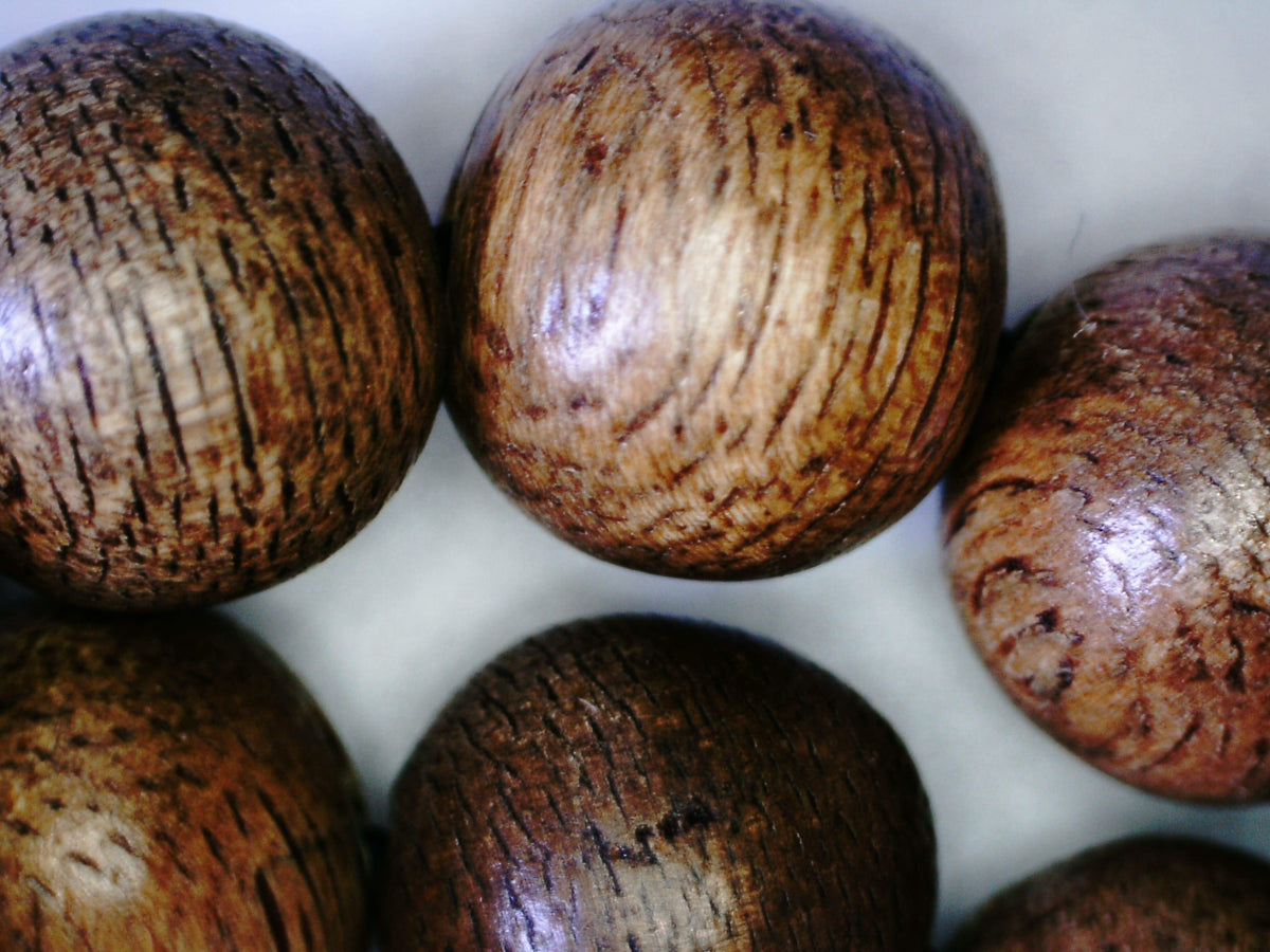 *SOLD* The Contentment 2 Wild Borneo Agarwood mala 114 beads (108 + 6) - 19g, 8mm -