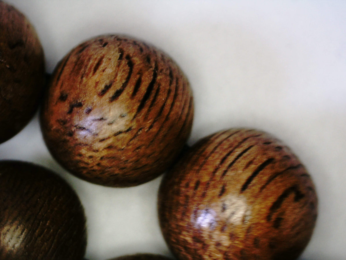 *SOLD* The Contentment 2 Wild Borneo Agarwood mala 114 beads (108 + 6) - 19g, 8mm -