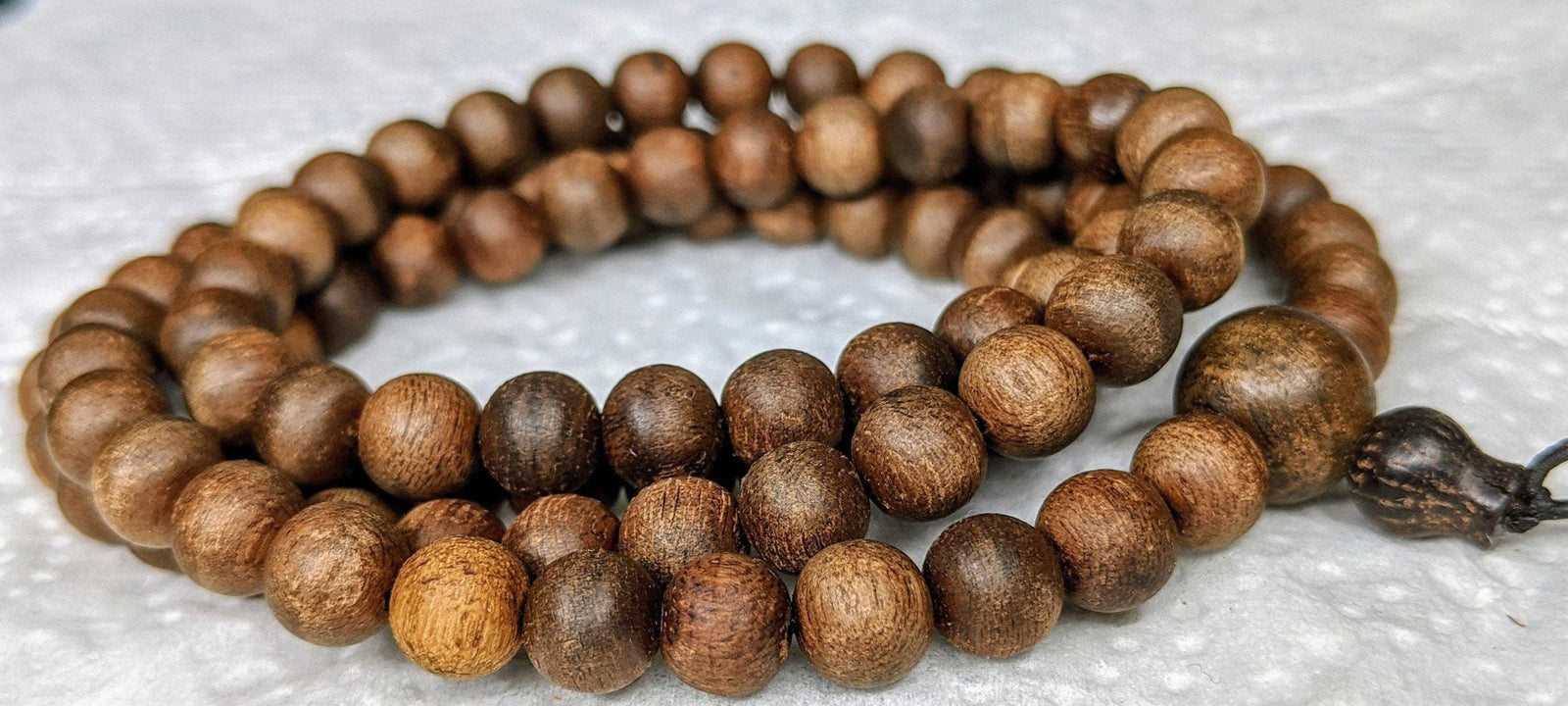*New* The Twin: Wild Agarwood 108 mala 14g 7mm -