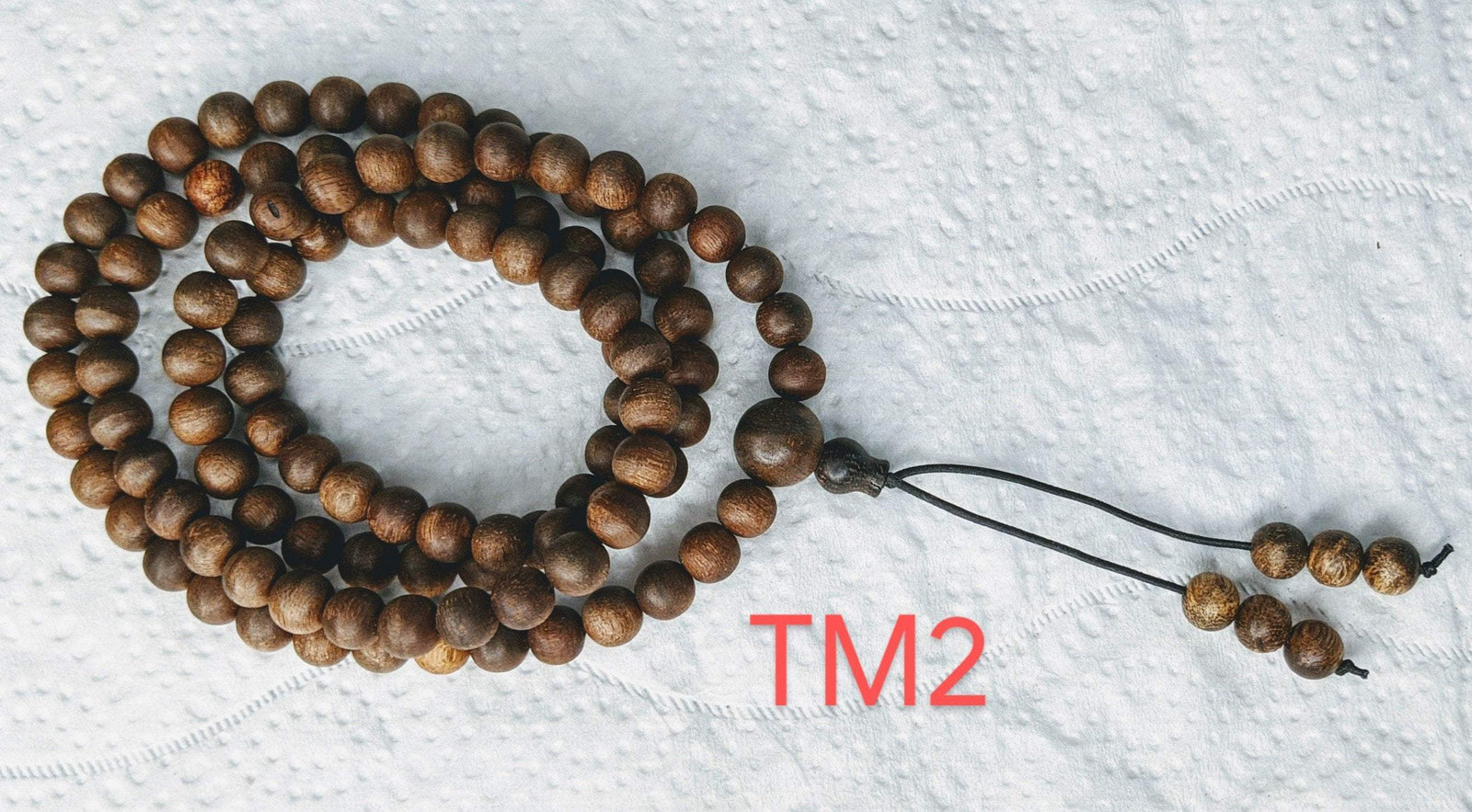 *New* The Twin: Wild Agarwood 108 mala 14g 7mm -