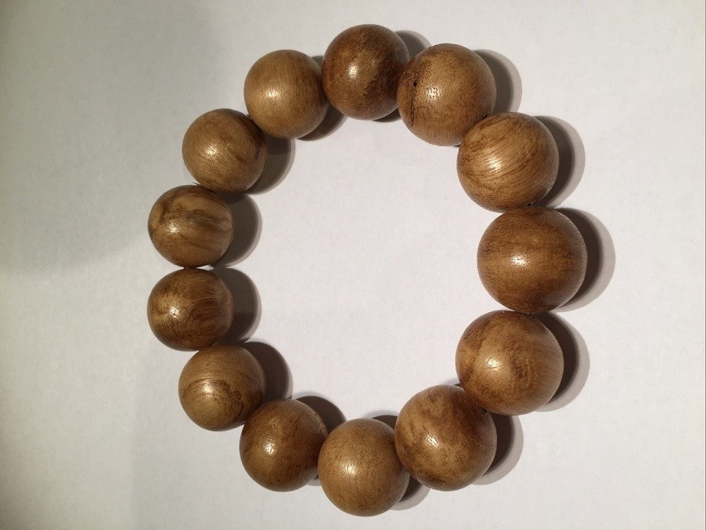 SOLD- Agarwood natural prayer bracelet 13 beads - young-Indonesia 沉香 -