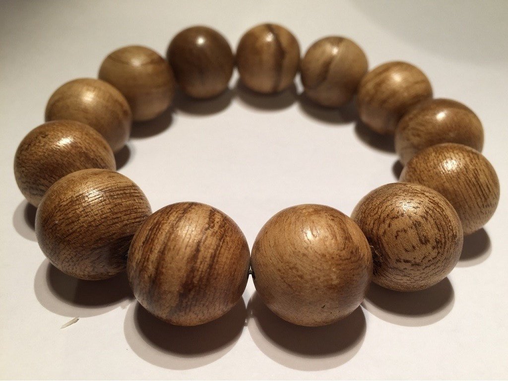 SOLD- Agarwood natural prayer bracelet 13 beads young-Indonesia 沉香 sn002 -