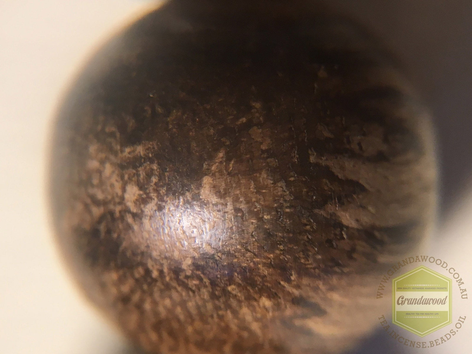 SOLD - Spirit of the warrior: Indonesian Wild Agarwood Bracelet 16 mm half sinking -