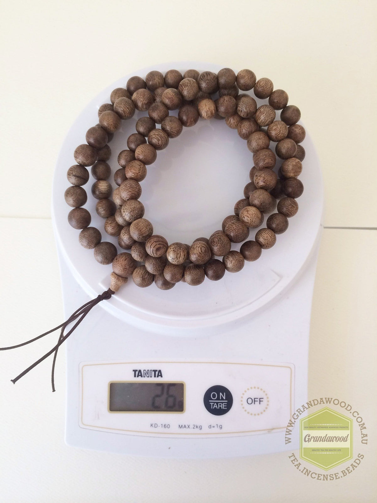SOLD- Vietnamese Wild Agarwood mala necklace 108 beads buddhist prayer beads -