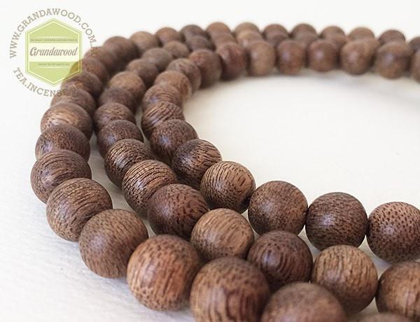 SOLD- Vietnamese Wild Agarwood mala necklace 108 beads buddhist prayer beads -