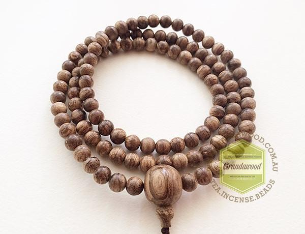 SOLD- Wild 108 Agarwood Borneo (Kalimantan) Indonesia prayer mala 108 beads -