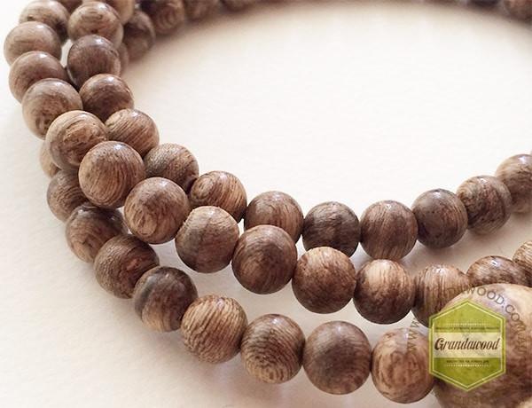 SOLD- Wild 108 Agarwood Borneo (Kalimantan) Indonesia prayer mala 108 beads -