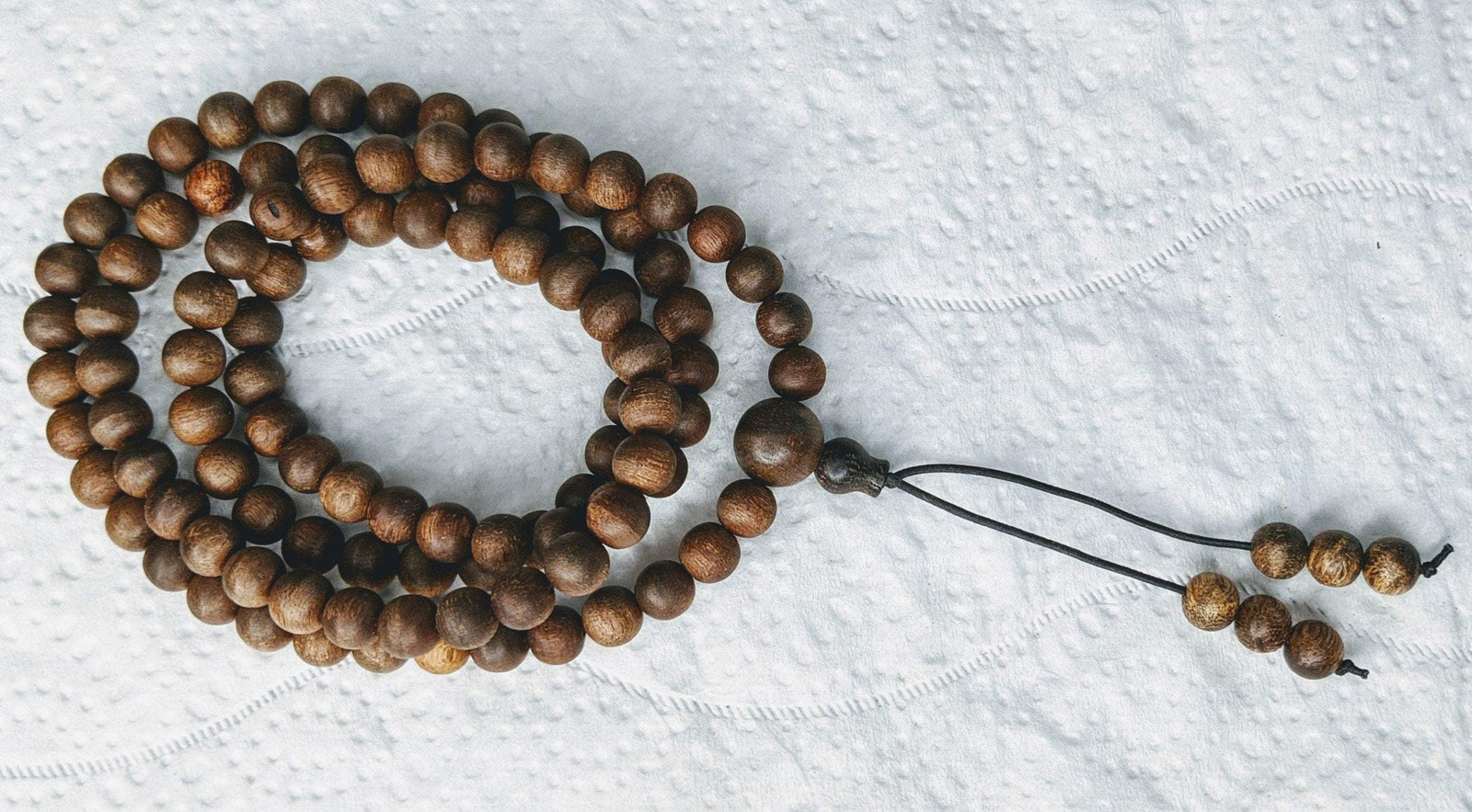 *New* The Twin: Wild Agarwood 108 mala 14g 7mm - TM1