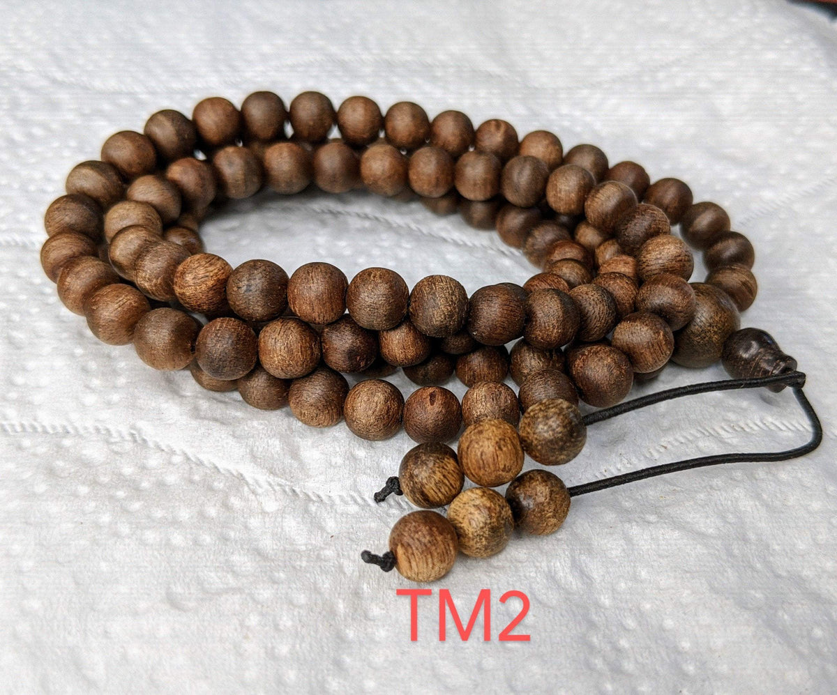 *New* The Twin: Wild Agarwood 108 mala 14g 7mm - TM2