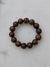 Sold Wild Agarwood Bracelet Borneo 24g sandpaper polished 14 beads 16mm -