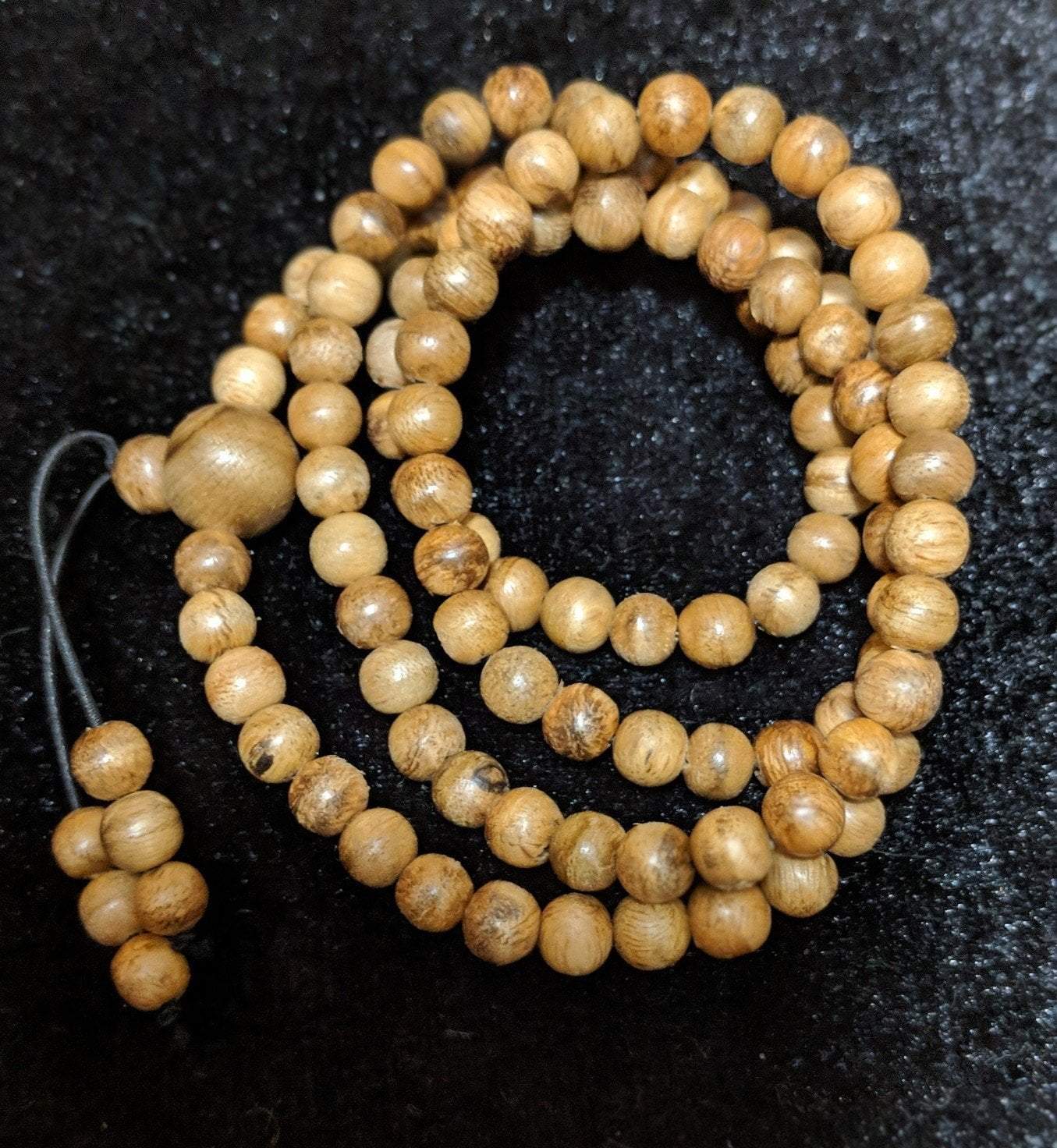Sold Wild Agarwood mala 108 Merauke 6.9 g 7mm entry level -
