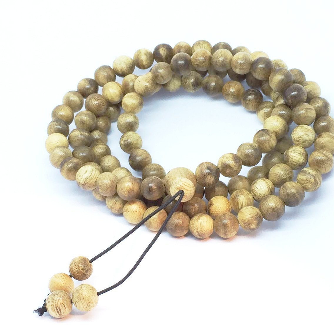 Young Wild Agarwood 108 mala Kalimantan 8mm 17g -