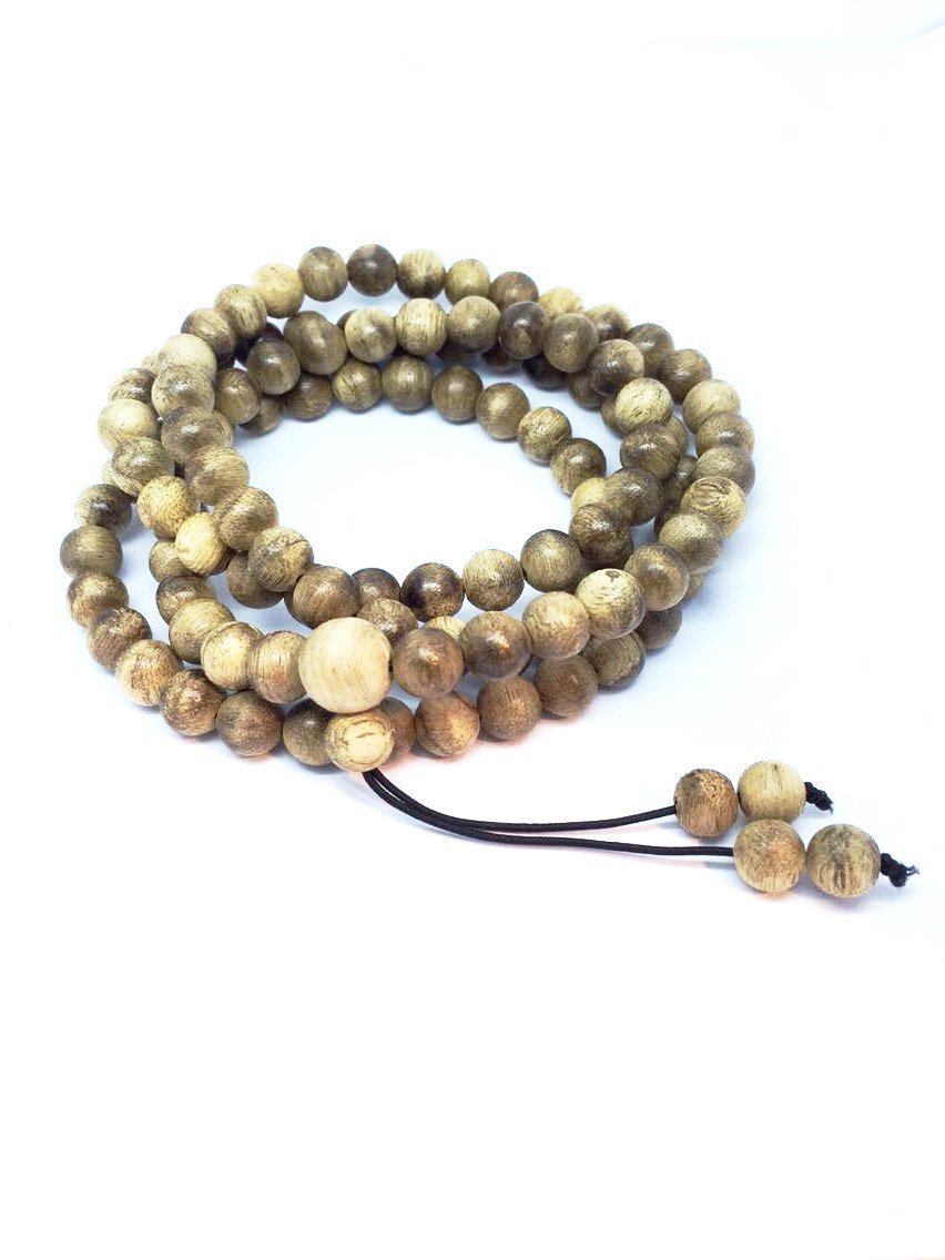 Young Wild Agarwood 108 mala Kalimantan 8mm 17g -