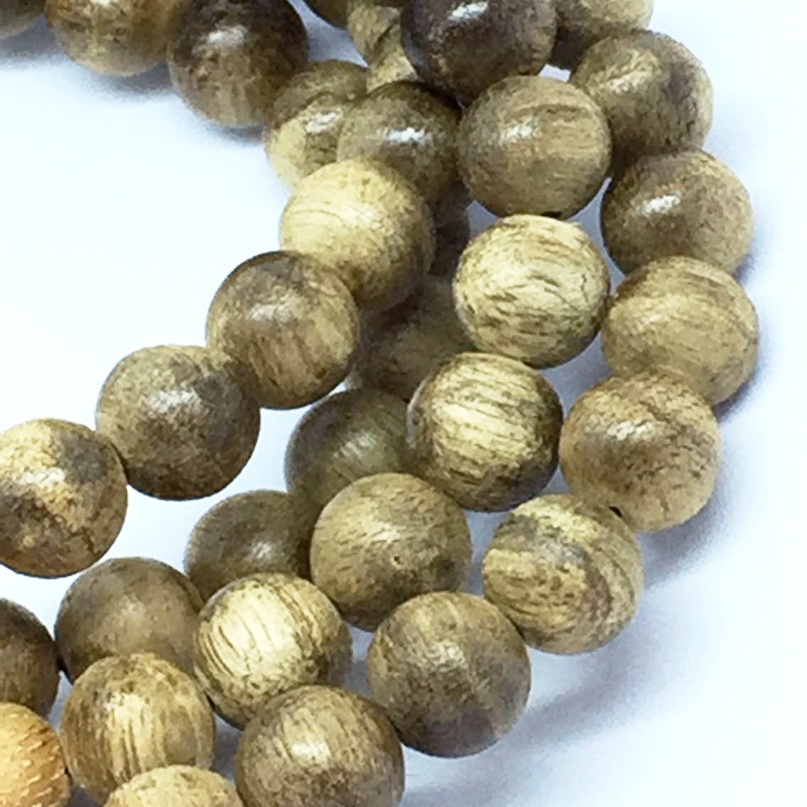 Young Wild Agarwood 108 mala Kalimantan 8mm 17g -