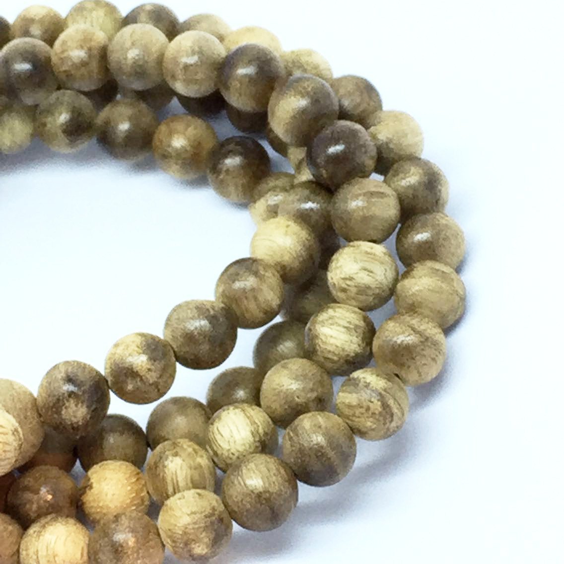 Young Wild Agarwood 108 mala Kalimantan 8mm 17g -