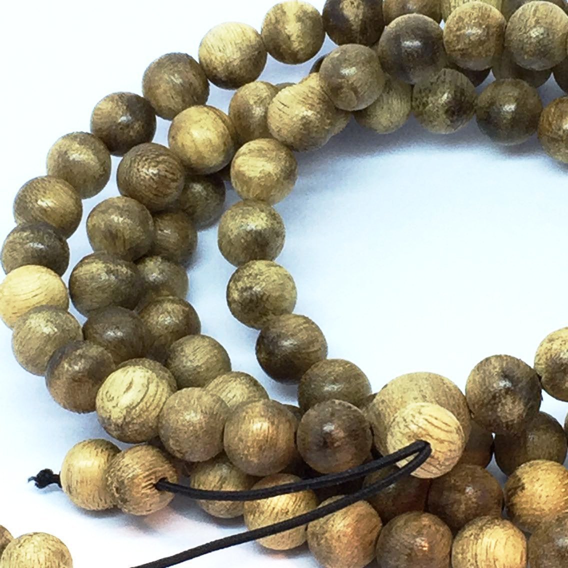 Young Wild Agarwood 108 mala Kalimantan 8mm 17g -