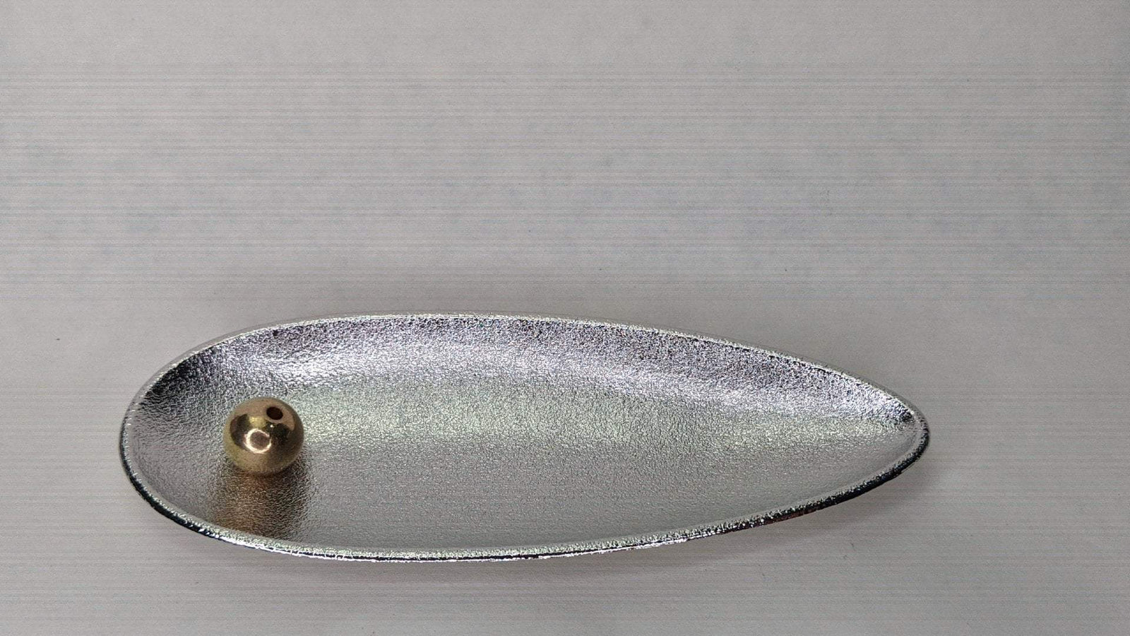 *New* Silver Coated Tray with Copper Ball Incense Holder -