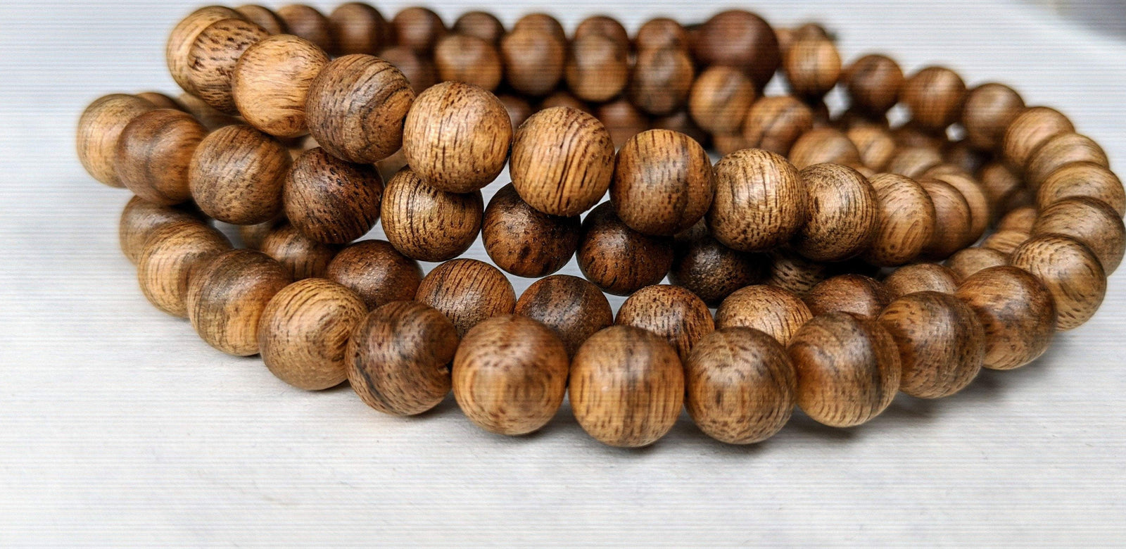 *New* The Classic Kalimantan 108 mala Wild Agarwood beads 8mm 20g -