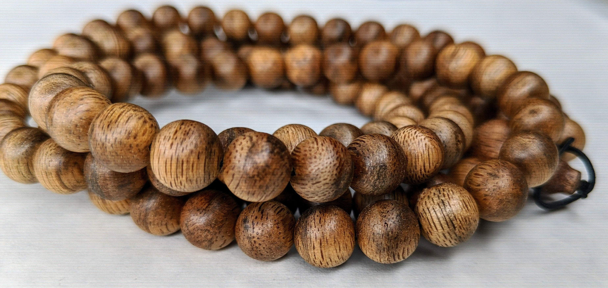 Natural Dark Golden Brown Buddhist Prayer Mala Sandalwood Beads, Size: Max.  22 mm at Rs 200/piece in Jaipur