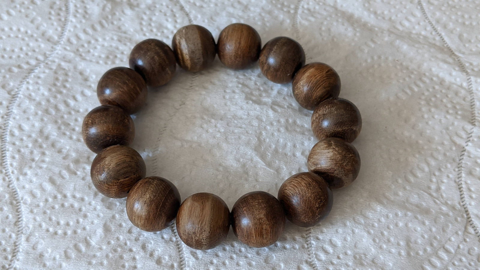 *New* The KFTD Koi Fish Turn Dragon - Wild Agarwood Bracelet 16mm 28g -