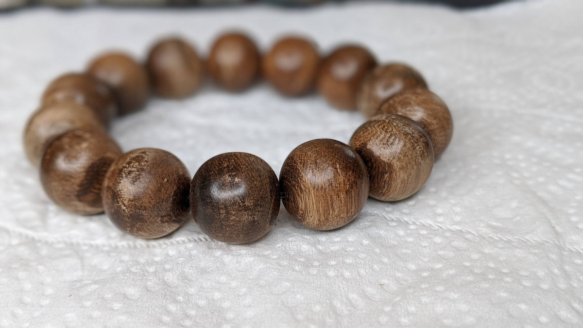 *New* The KFTD Koi Fish Turn Dragon - Wild Agarwood Bracelet 16mm 28g -