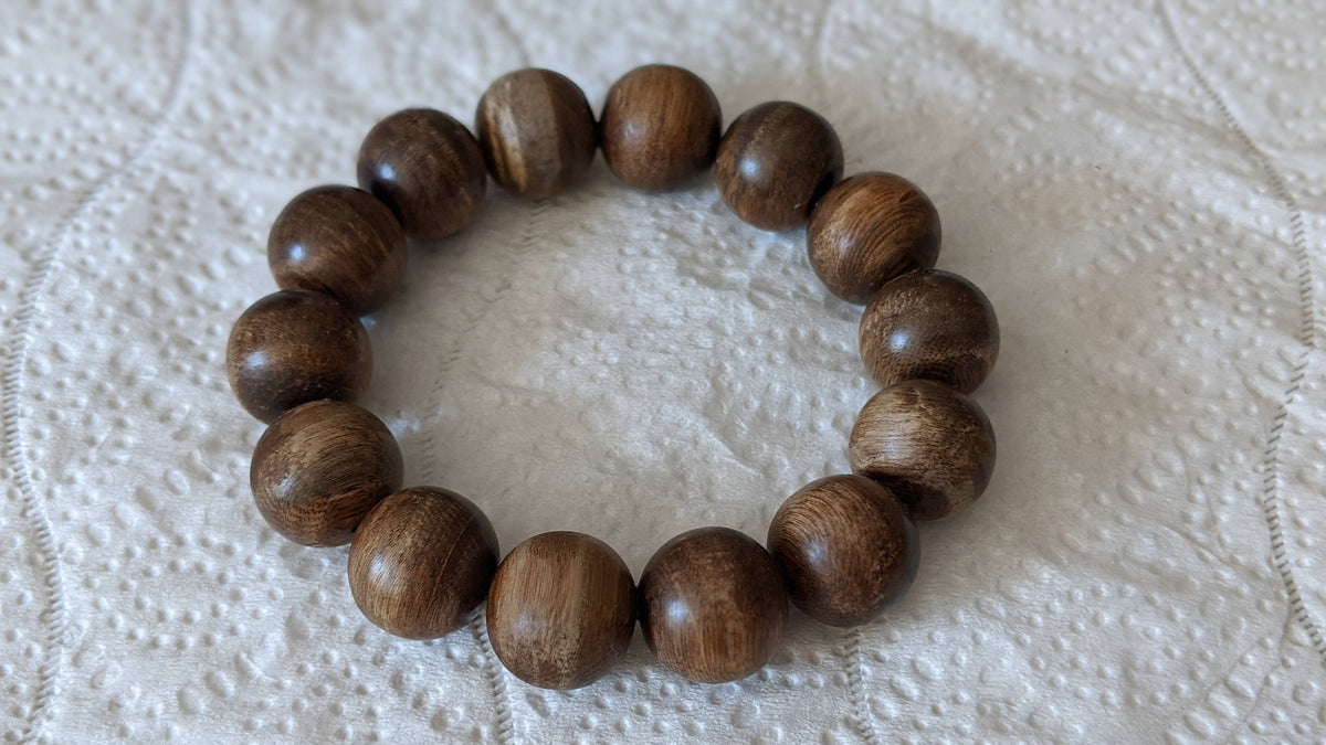*New* The KFTD Koi Fish Turn Dragon - Wild Agarwood Bracelet 16mm 28g -