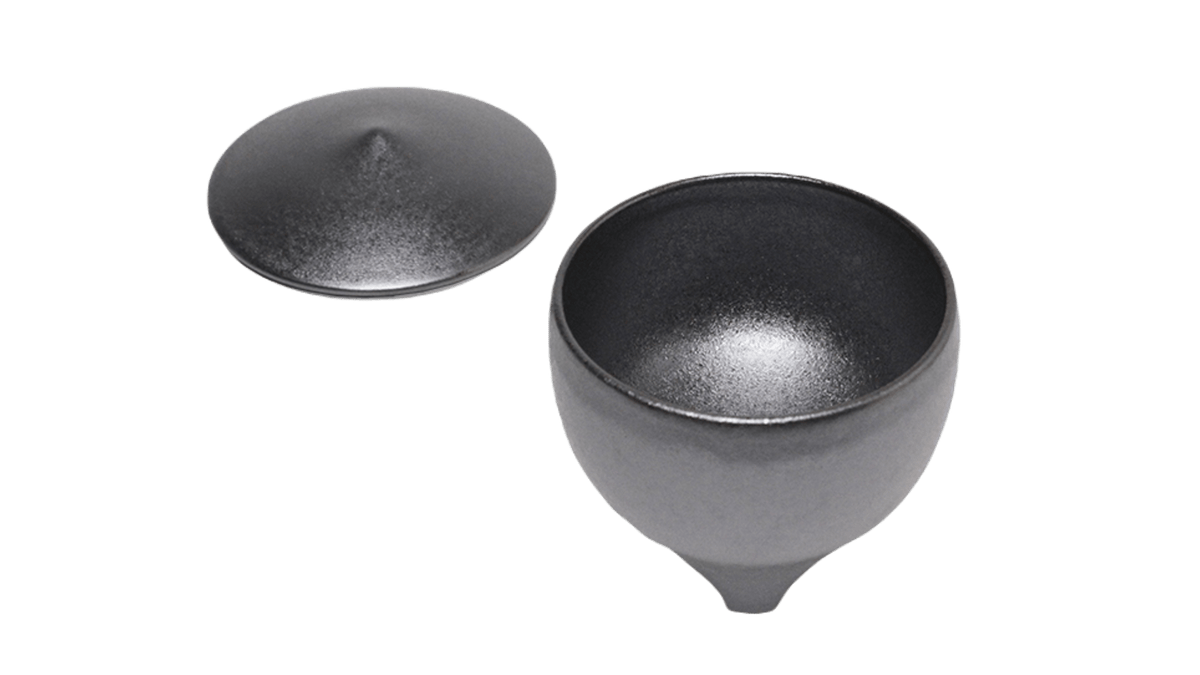 Shoyeido Porcelain Incense Burner Sumi and Oribe Green - Sumi