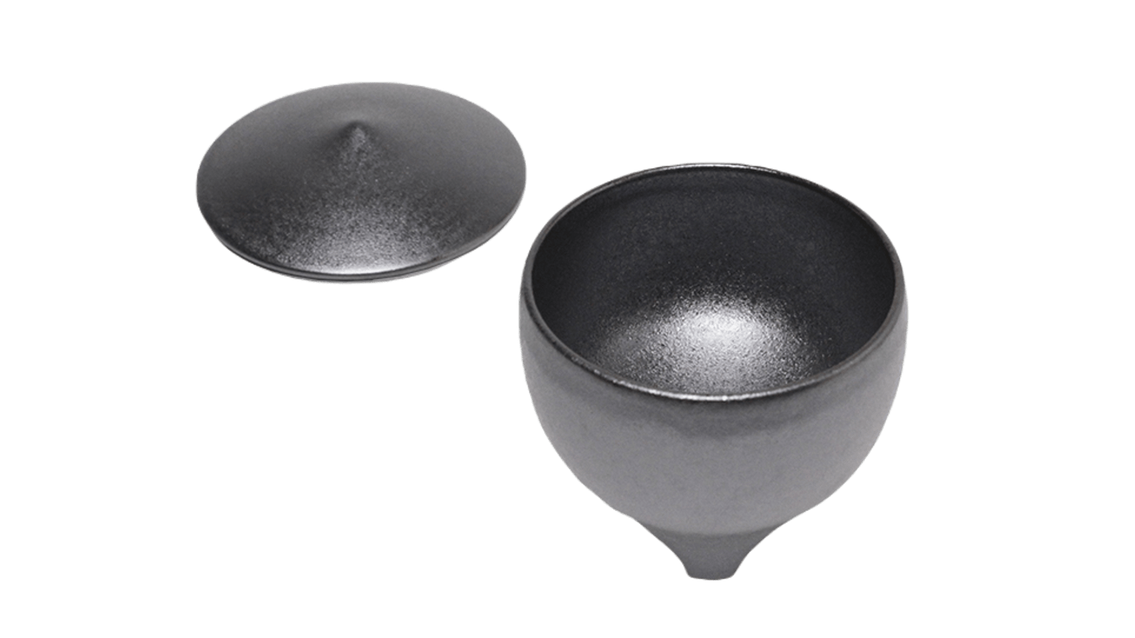 Shoyeido Porcelain Incense Burner Sumi and Oribe Green - Sumi