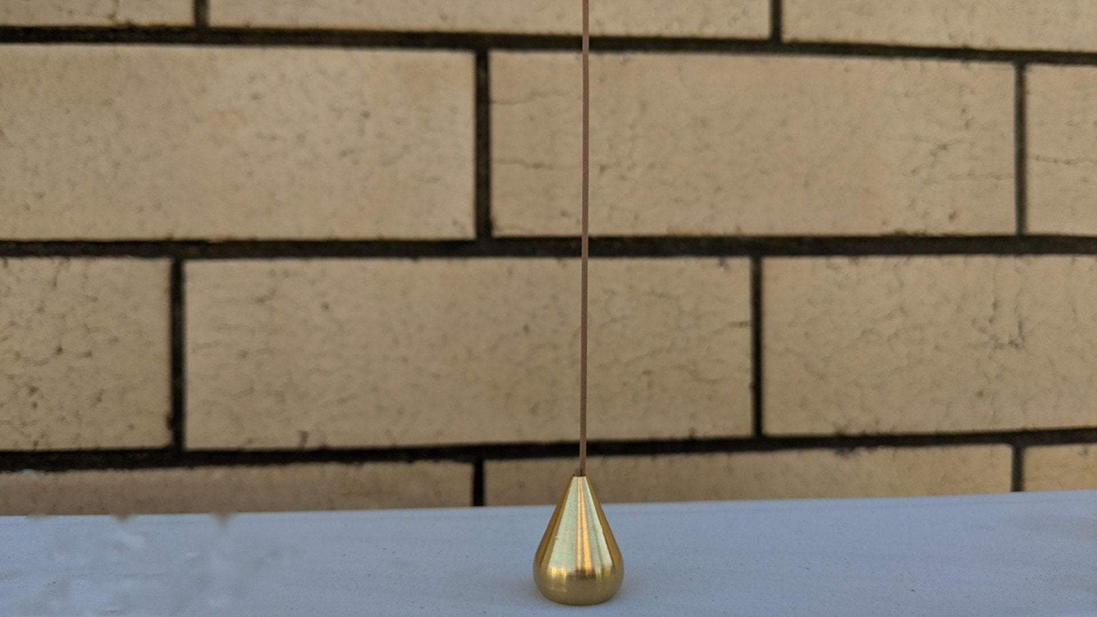 Teardrop Shape -Brass Incense Holder -