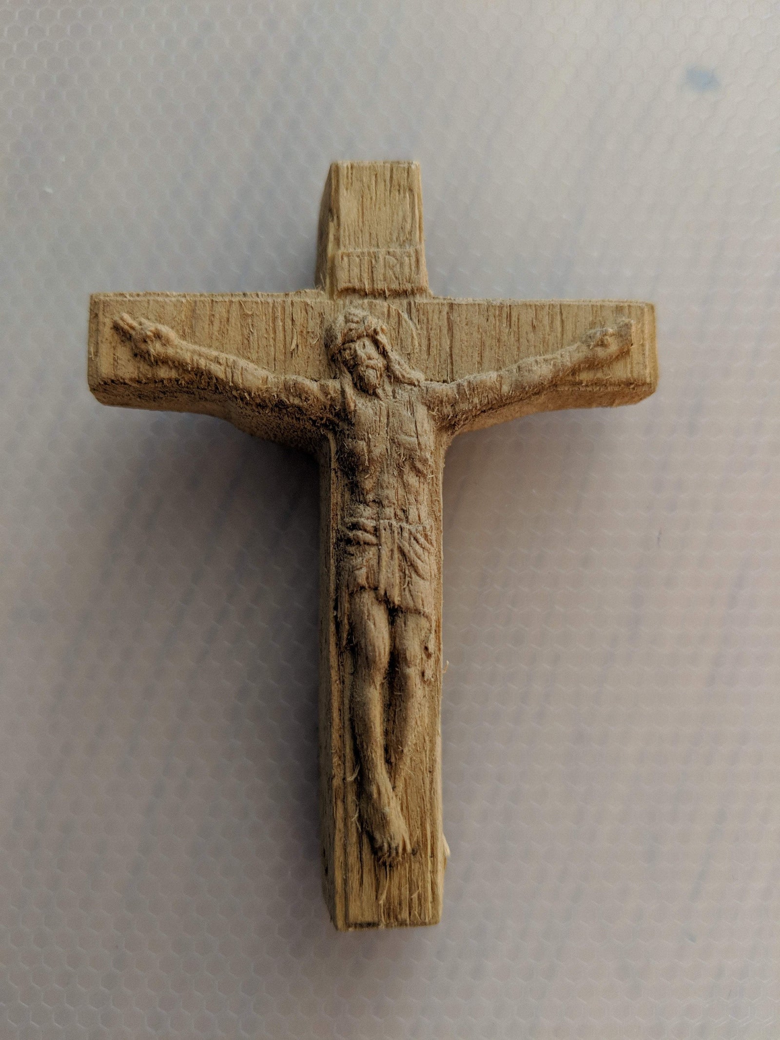 The Holy Cross / Crucified Jesus made from cultivated agarwood -